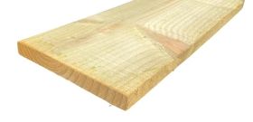 16 x 150mm Treated Fence Boards Green (per metre) FSC